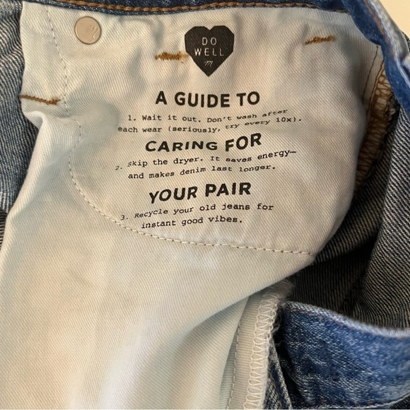 NWOT Madewell Rigid Denim A-Line Mini Skirt in Hughes Wash Button-Front Edition - Picture 9 of 13